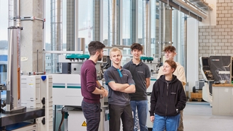 Group of apprentices at Endress+Hauser.